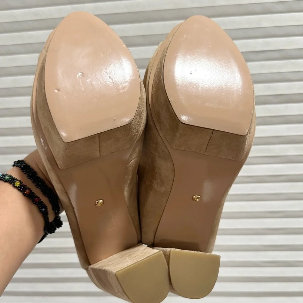 🌸PELLE MODA🌸 Pacey Peep Toe Platform Sandal In Latte Size: 11M